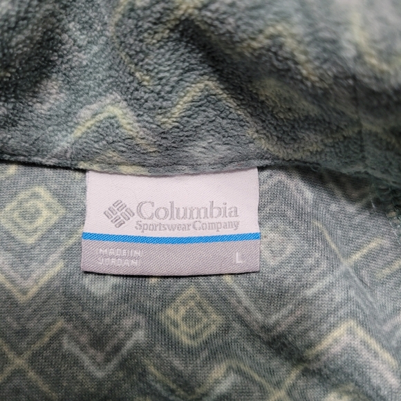 Women's Columbia Fleece Zip Pullover Sz L - Picture 4 of 5